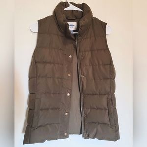 Old Navy-- Dark Green Puffer Vest